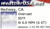 Click for Forecast for Redway, California from weatherUSA.net