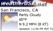 Click for Forecast for San Francisco, CA from weatherUSA