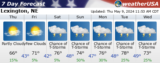 Click for Forecast for Lexington, Nebraska from weatherUSA.net