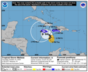 NHC graphical forecast track