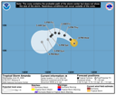 NHC graphical forecast track