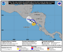 NHC graphical forecast track