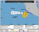 NHC graphical forecast track