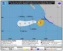 NHC graphical forecast track