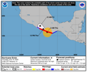 NHC graphical forecast track