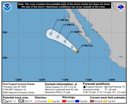 NHC graphical forecast track