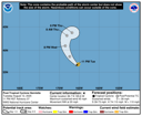 NHC graphical forecast track