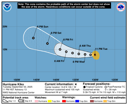 NHC graphical forecast track