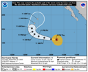 NHC graphical forecast track