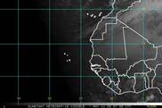 METEOSAT-9 Eastern Atlantic satellite image (Visible)