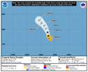 NHC graphical forecast track