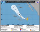 NHC graphical forecast track