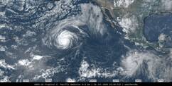 GOES-18 Central/Eastern Pacific satellite image (Visible) GOES-18 Central/Eastern Pacific satellite image (Visible)
