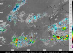 GOES-16 Eastern Atlantic satellite image (Infrared, enhanced) GOES-16 Eastern Atlantic satellite image (Infrared, enhanced)