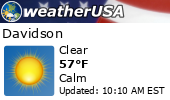 Click for Forecast for Davidson, NC
                from weatherUSA Click for Forecast for Davidson, NC from
                weatherUSA