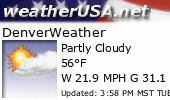 Click for Forecast for Denver, Colorado from weatherUSA.net