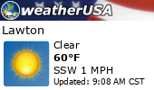 Click for Forecast for Lawton, Ok from
                weatherUSA Click for Forecast for Lawton, Ok from weatherUSA